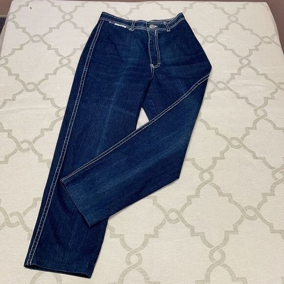 Gitano Denim Blue Jeans - Dark Wash With Stitching - Picture 2 of 9